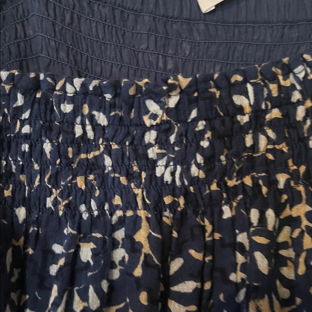 Ulla Johnson Navy and Cream Textured Dress - Picture 8 of 9
